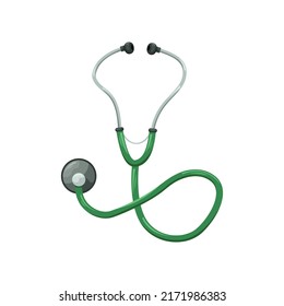 Vector illustration of a phonendoscope. Medical instruments.