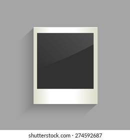 Ilustración vectorial de foto en blanco.