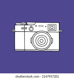 Vektorgrafik mit Fotokamera.
