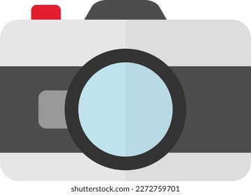 Vector illustration of photo camera icon. Take photos. Photographer work.