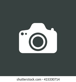Vector illustration of photo camera icon. Premium quality web icon.