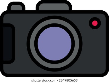 Vector illustration of a photo camera. Photographers.