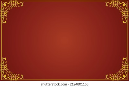 Vector illustration of a photo frame for the background. Thai pattern.