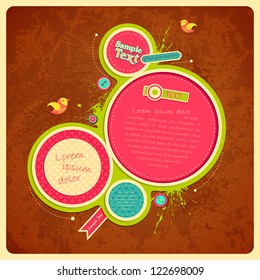 vector illustration of photo frame for scrapbook