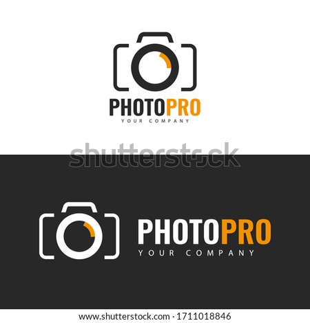  Vector illustration. Photo Studio Logo design.