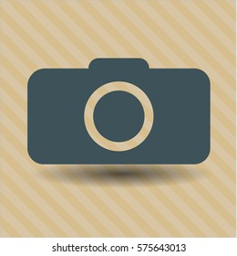 Ilustración vectorial del icono de la cámara fotográfica
