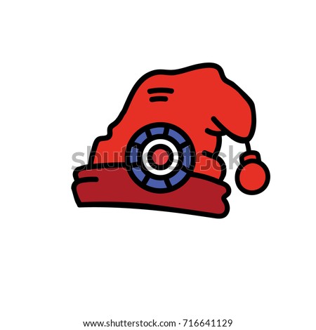Vector illustration of Phrygian cap with a cockade