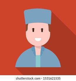 Vector illustration of physician and professional logo. Web element of physician and laboratory stock vector illustration.