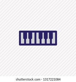 Vector illustration of piano icon colored line. Beautiful hobby element also can be used as octave icon element.