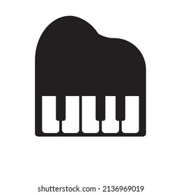 vector illustration of piano icon design