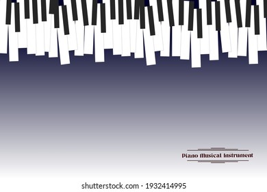 Vector Illustration Of Piano Musical Instrument Logo Design, World Music Day Celebration
