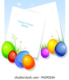 Vector illustration of Pic with eggs