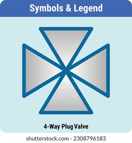 Ilustración vectorial para leyendas de símbolos PID
