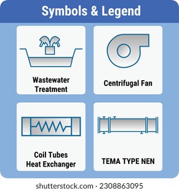 Vector Illustration for PID Symbols Legends