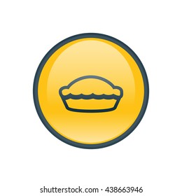 Vector illustration of pie icon