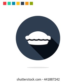 Vector illustration of pie icon