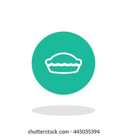 Vector illustration of pie icon