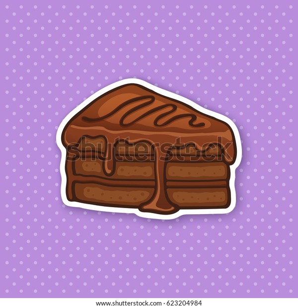 Illustration Vectorielle Un Morceau De Gateau Image Vectorielle De Stock Libre De Droits