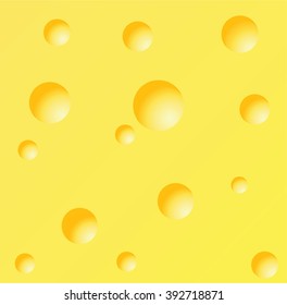 Vector illustration of a piece of cheese