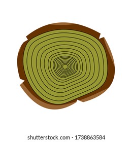Vector illustration of a piece of wood