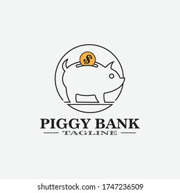 Vektorgrafik des Schweins in grafischer Form, HandzeichnungCartoon Schwein Design