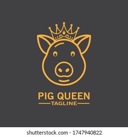Vector illustration of pig in graphic style, hand drawing illustration.Cartoon pig Design