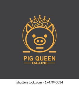 Vector illustration of pig in graphic style, hand drawing illustration.Cartoon pig Design