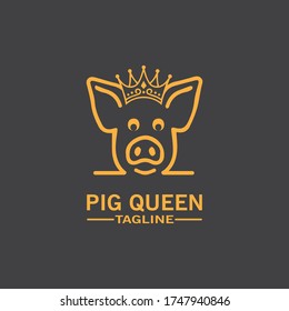 Vector illustration of pig in graphic style, hand drawing illustration.Cartoon pig Design