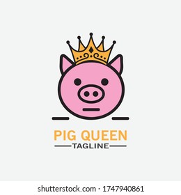 Vector illustration of pig in graphic style, hand drawing illustration.Cartoon pig Design