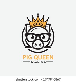 Vector illustration of pig in graphic style, hand drawing illustration.Cartoon pig Design