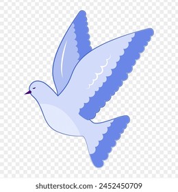 Vector illustration of Pigeon on transparent background