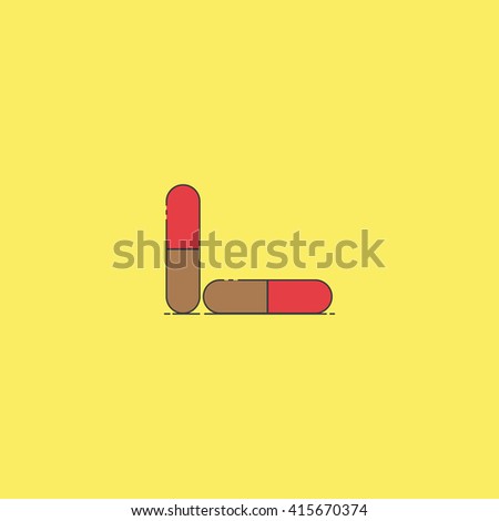 Vector Illustration Pill Capsule