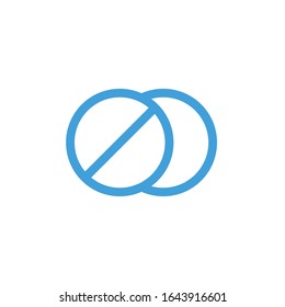 Illustration der Vektorillustration, Tablettensymbol. Liniendesign-Vorlage