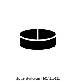 Vector illustration, pill icon template.  