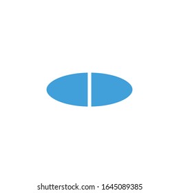 Vector illustration, pill icon template.  
