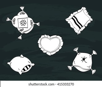 vector illustration of pillow