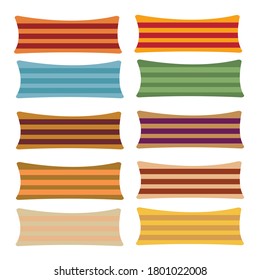vector illustration of pillow, art, isolated, bed