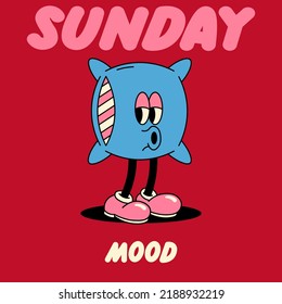 vector illustration of pillow character for sleeping on long holiday has arrived suitable for logos, symbols and advertisements