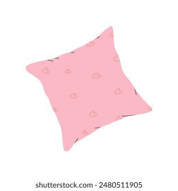 Vector illustration of pillow. Flat style