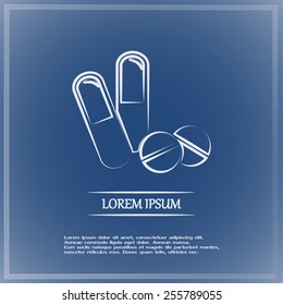Vector illustration of pills
