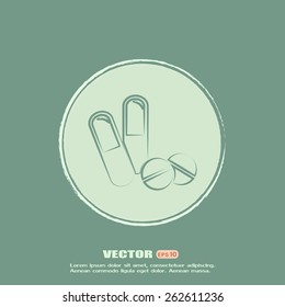 Vector illustration of pills