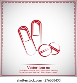 Vector illustration of pills