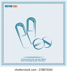 Vector illustration of pills
