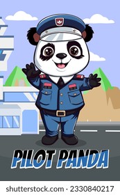 Vektorgrafik, Pilot-Panda, Tiervideo-Kunst