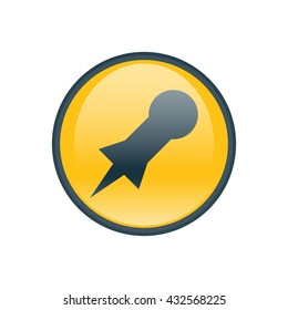Vector illustration of pin icon