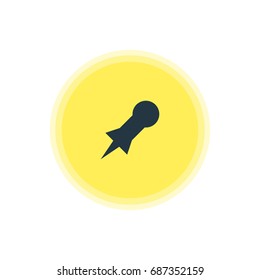 Vector Illustration Of Pin Icon. Beautiful Web Element Also Can Be Used As Thumbtack Element.