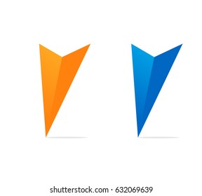 Vector illustration of pin icons. Location icons. Map pointer on white background.