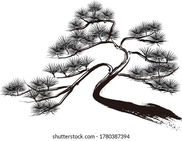 Vector illustration of pine tree.