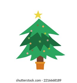 vector illustration of a pine tree for christmas,holiday