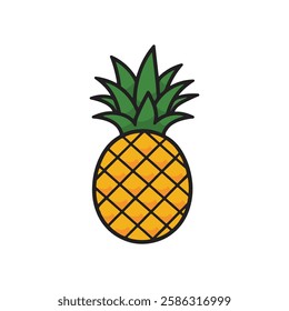  vector of illustration of pineapple